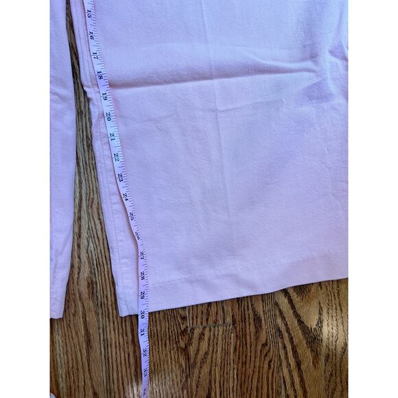 Maeve Pleated Wide Leg Pants Cotton/Tencel Neutral Pink W Sz 33 NWT - Picture 8 of 12